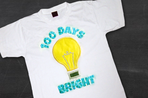 100 Days Bright Applique: A Perfect Back to School Design