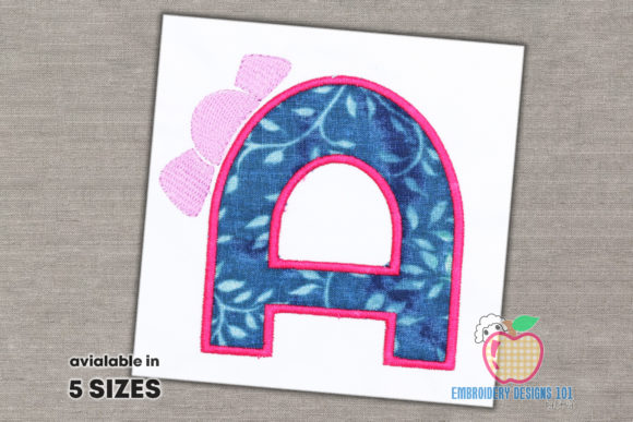 Charming Letter a with Bow Applique Review