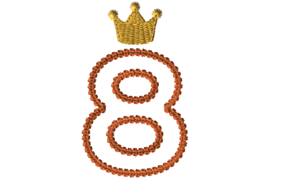 Crowned Number Eight: A Charming Addition