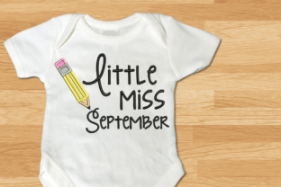 Little Miss September Pencil Applique Review