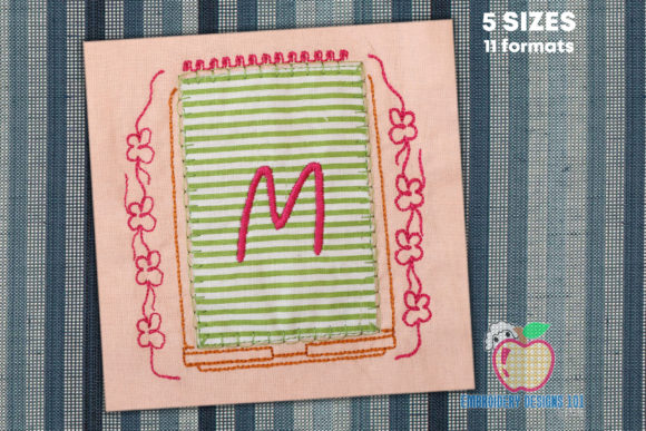 Notebook Floral Design for Kids' Embroidery