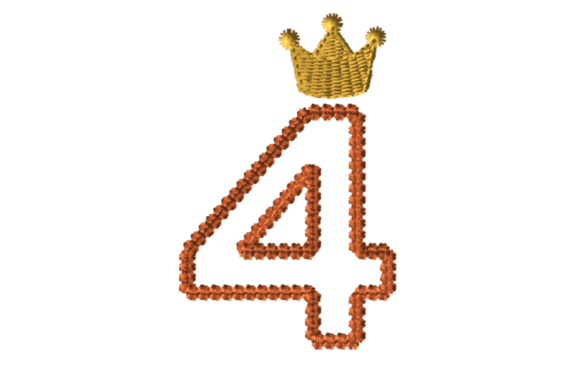 Review: Crowned Number Four for Seasonal Embroidery