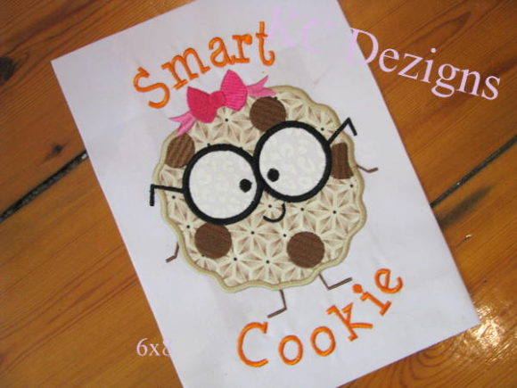 Smart Cookie Girl: A Charming Back to School Embroidery Design