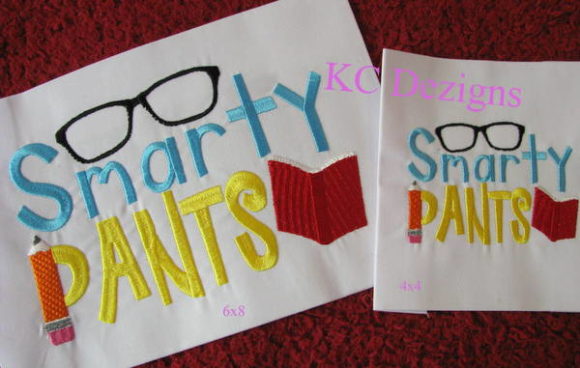 Smarty Pants: A Charming Back to School Embroidery Design