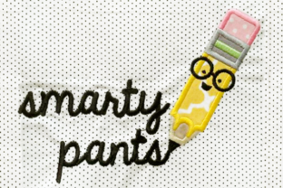 Smarty Pants Pencil Nerd Applique: A Fun Back-to-School Design